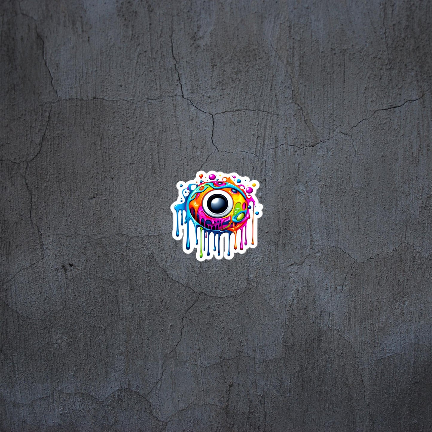 Dripping eye sticker/decal