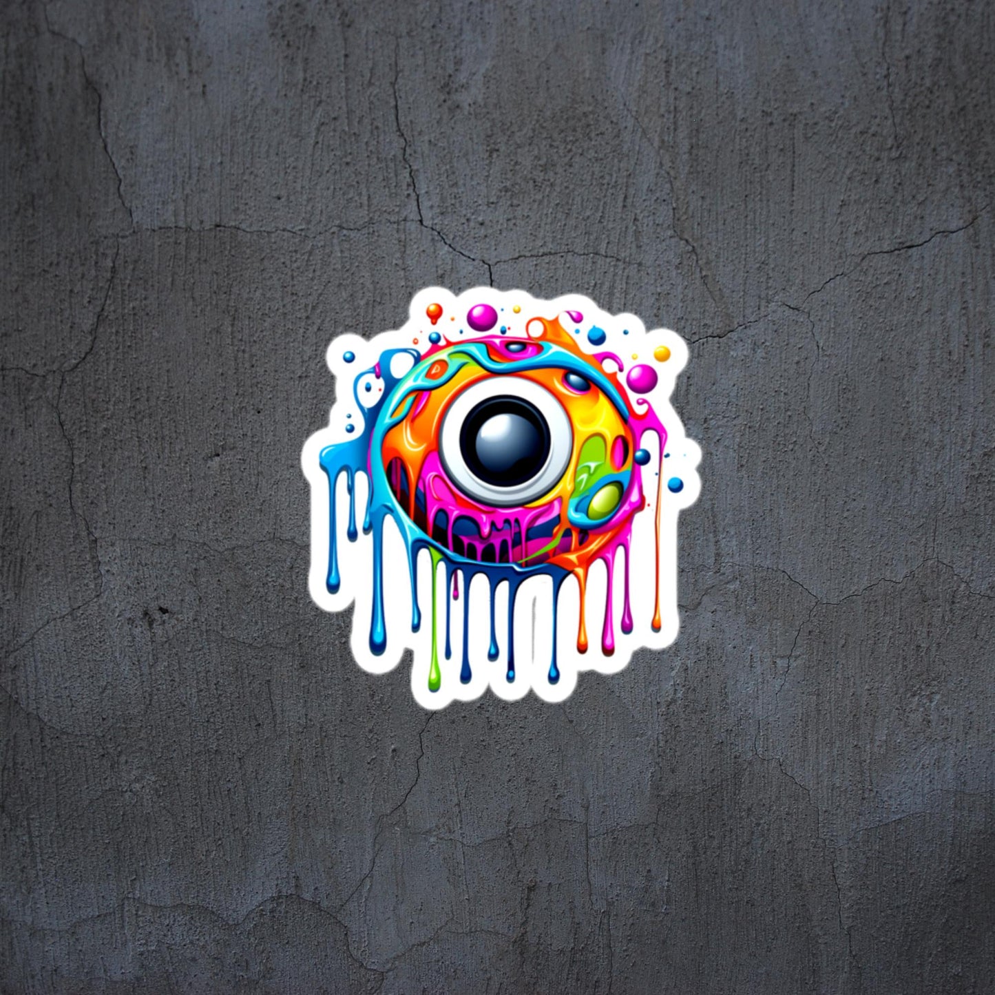 Dripping eye sticker/decal