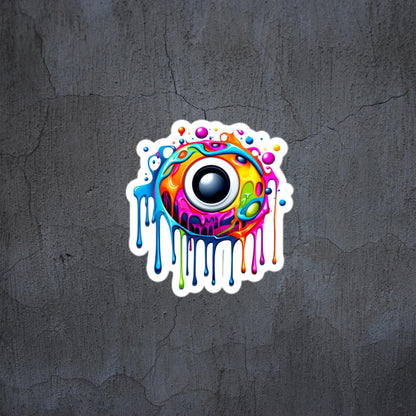 Dripping eye sticker/decal