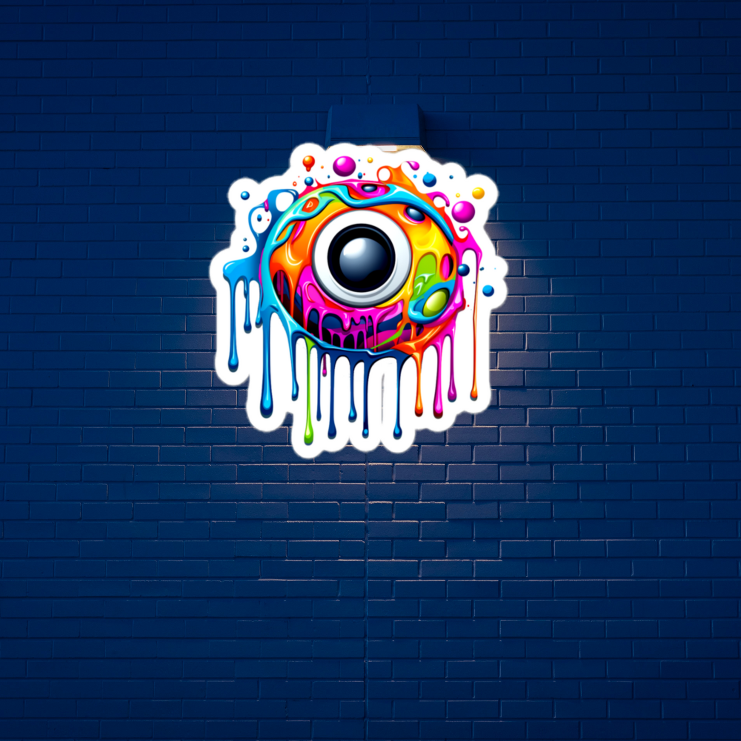 Dripping eye sticker/decal