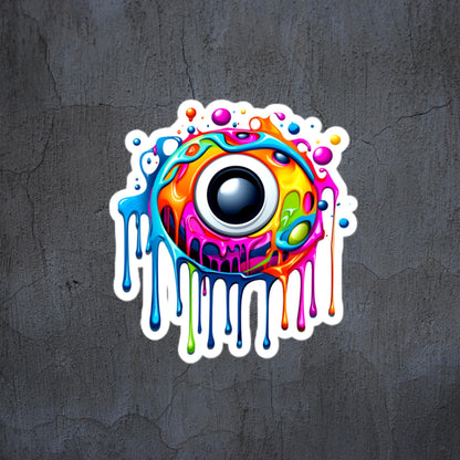 Dripping eye sticker/decal