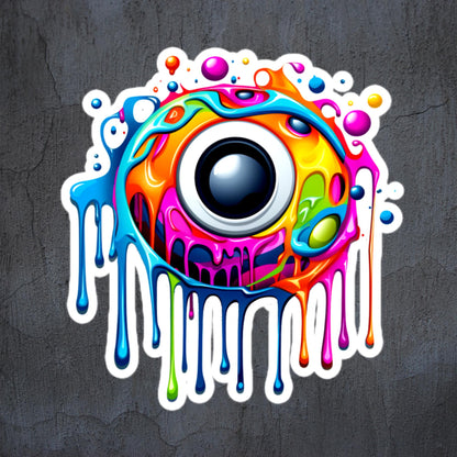 Dripping eye sticker/decal