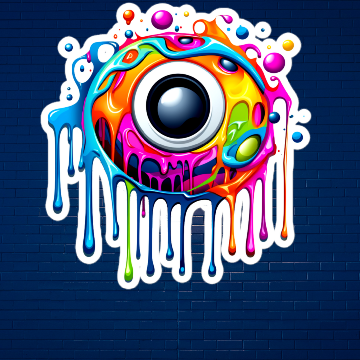 Dripping eye sticker/decal